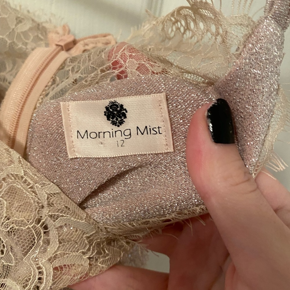 Morning Mist‎ pink glitter lace dress - Picture 2 of 5